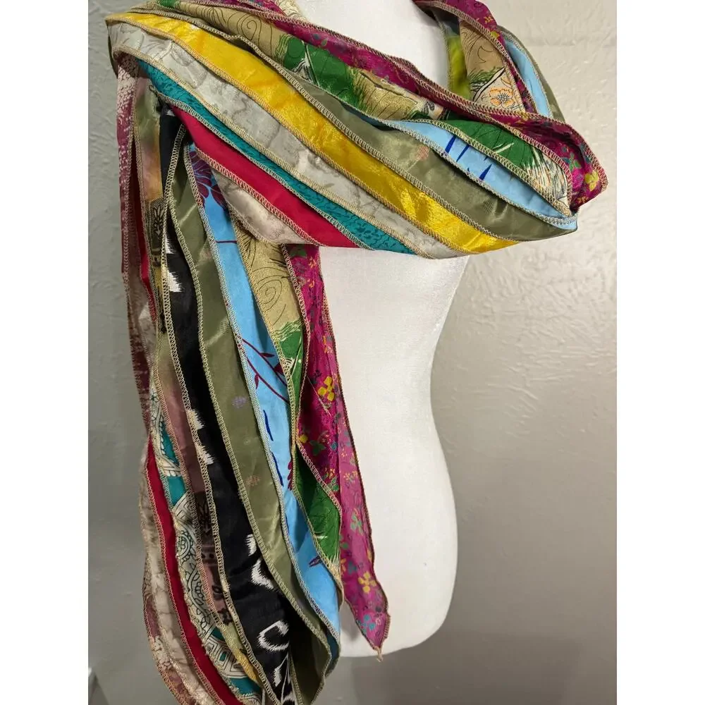 Art Studio Company Stitched Sari Scarf India